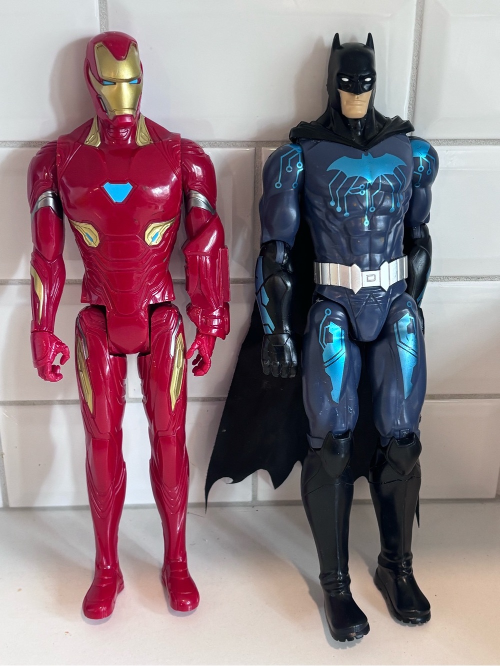Action figures Batman and iron man 12 inch